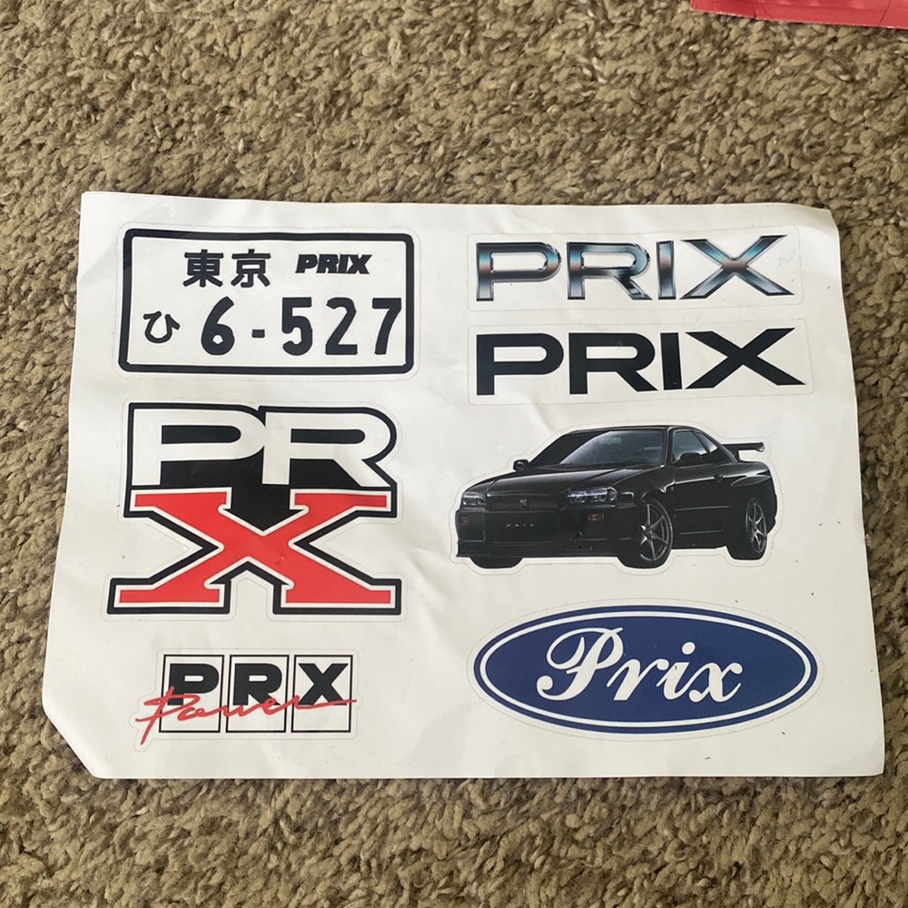 Prix Workshop sticker collection